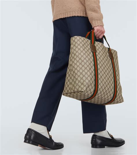 gucci gg supreme tender medium tote bag|Gucci Gg Supreme reversible tote.